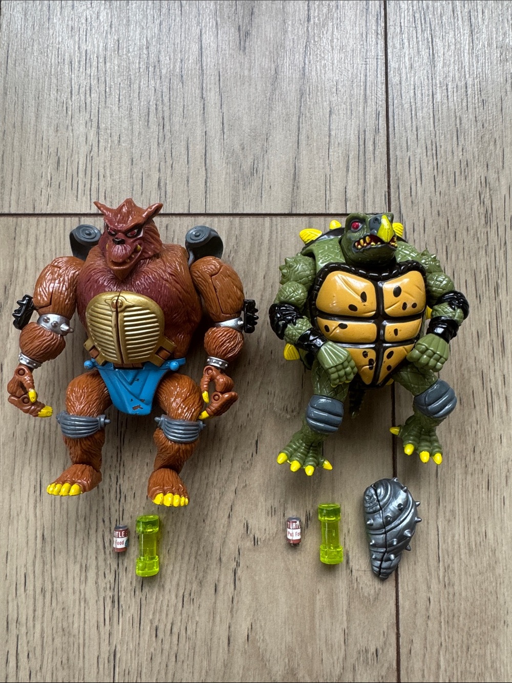 Vintage 1993 TMNT Action Figures Mutatin Rahzar Mutatin Tokka Collectibles
